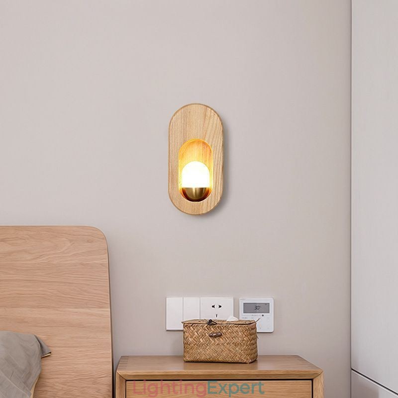 Japanese Decoration Wall Light Wood Wall Lamp Entrance Aisle