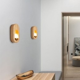 Japanese Decoration Wall Light Wood Wall Lamp Entrance Aisle