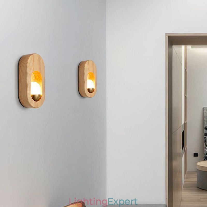 Japanese Decoration Wall Light Wood Wall Lamp Entrance Aisle