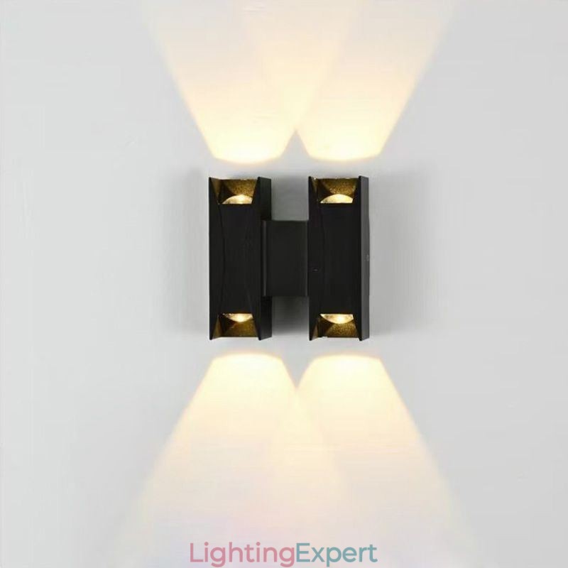 Waterproof Wall Lamp Modern Aluminum Surface Mounted Garden Porch Light