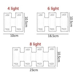Waterproof Wall Lamp Modern Aluminum Surface Mounted Garden Porch Light