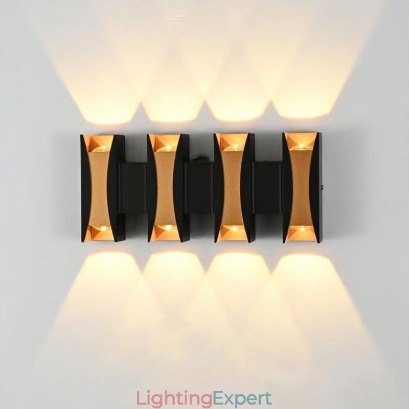 Waterproof Wall Lamp Modern Aluminum Surface Mounted Garden Porch Light
