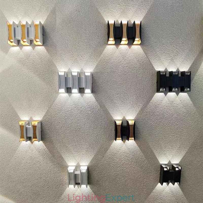 Waterproof Wall Lamp Modern Aluminum Surface Mounted Garden Porch Light