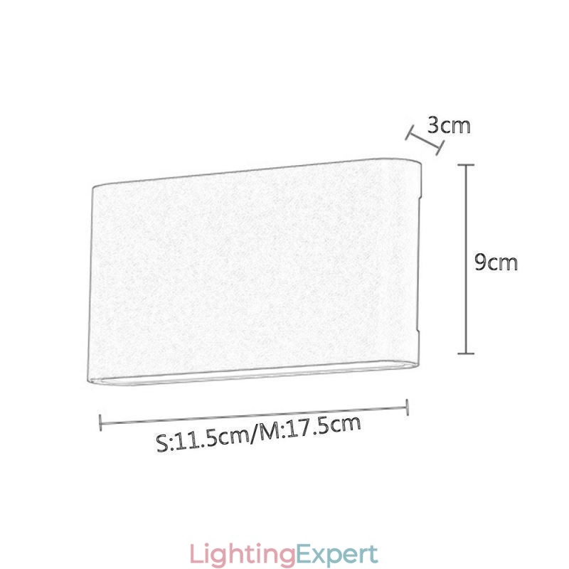 Wall Lamp Waterproof Modern Simple Aluminum Indoor Art Wall Light