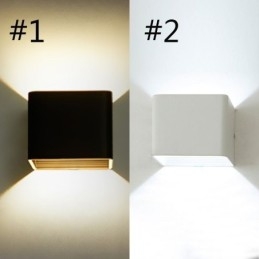 Wall Lamp Aluminum Balcony Surface Mounted Cube Porch Light