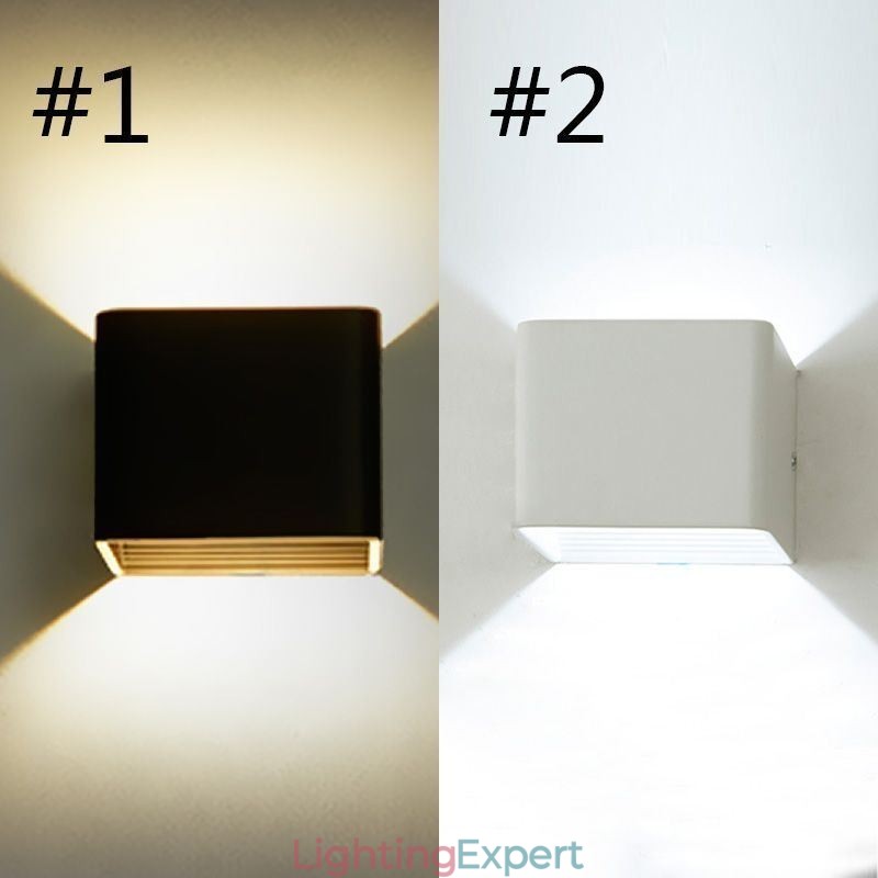 Wall Lamp Aluminum Balcony Surface Mounted Cube Porch Light