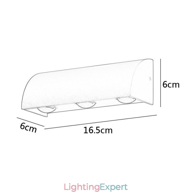 Wall Lamp Waterproof Aluminum Stairs Wall Light