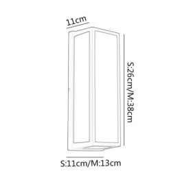 Rectangular Wall Light Modern Waterproof Villa Porch Wall Lamp