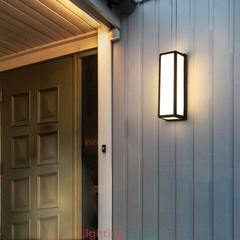 Rectangular Wall Light Modern Waterproof Villa Porch Wall Lamp