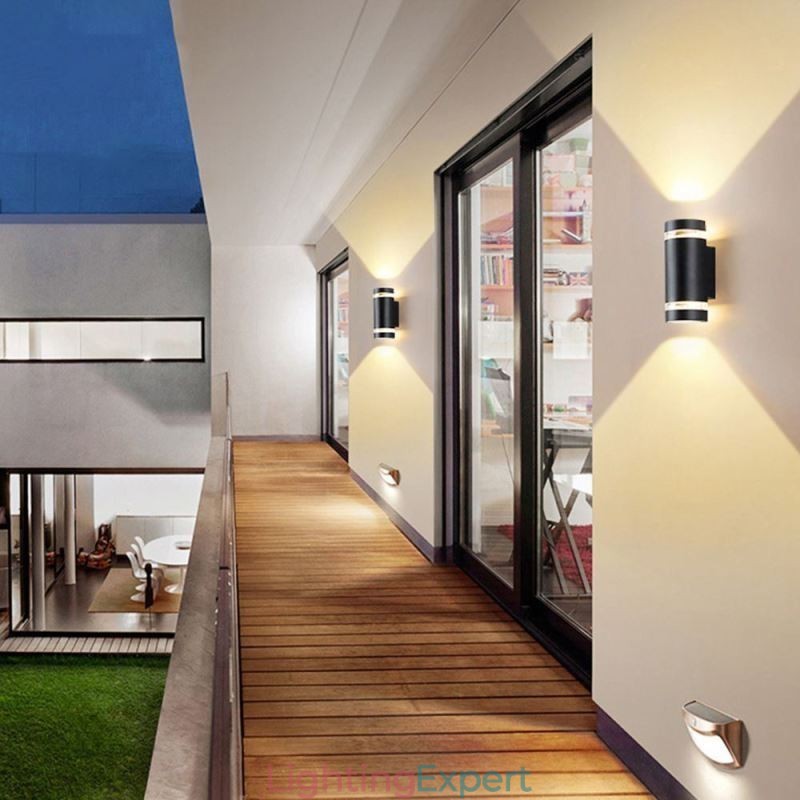 Wall Light Waterproof Up Down Aluminum Double Head Wall Lamp
