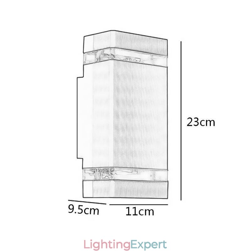 Simple Aluminum Wall Lights Waterproof Wall Lamp Courtyard Porch