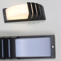 Waterproof Outdoor Porch Light Black Aluminium Wall Lamp Garden Courtyard Light