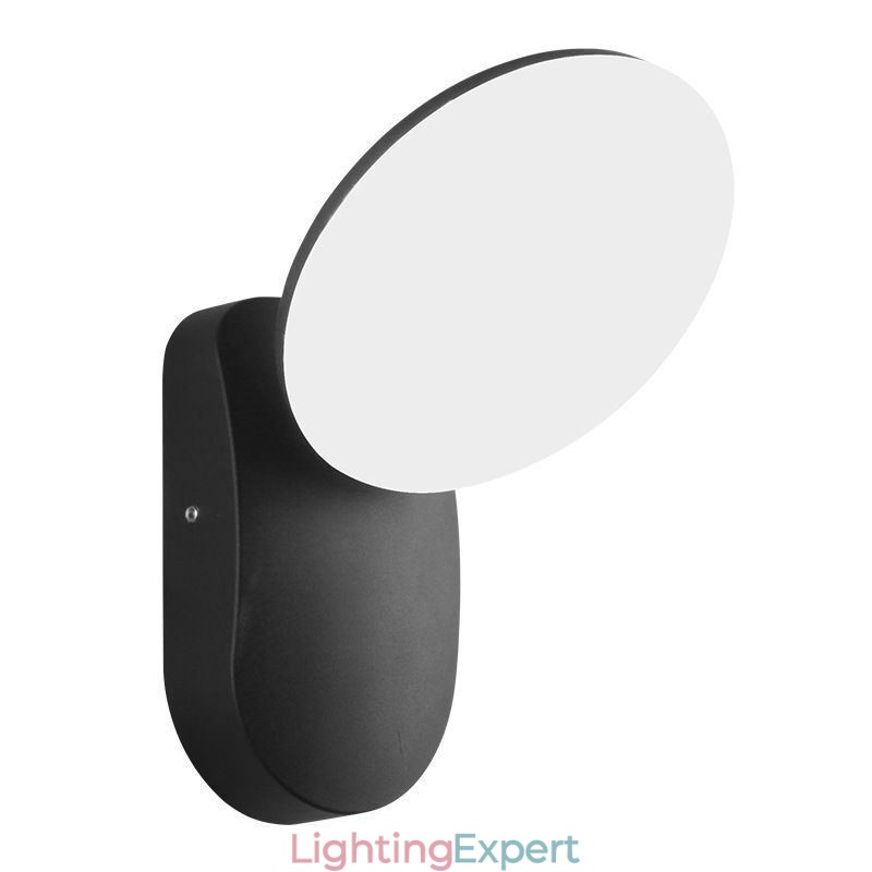Modern Minimalist Aluminum Lamp Garden Waterproof Crescent Wall Light