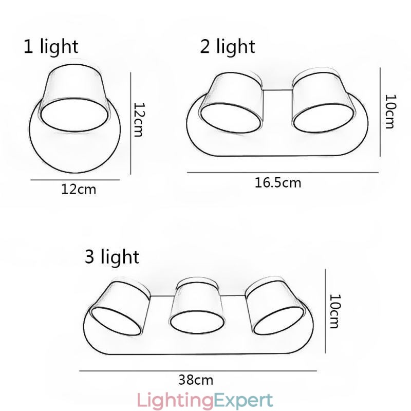 Modern Wall Light Rotatable Wall Lamp Aluminum