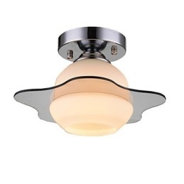 Modern Ceiling Light Flush Mount 1 Light Contemporary Metal
