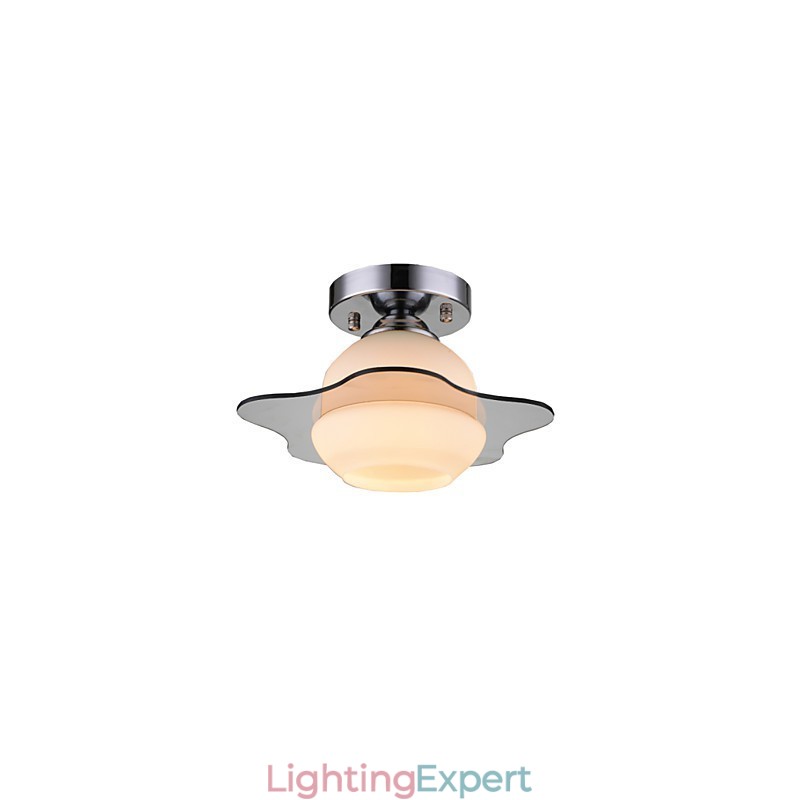 Modern Ceiling Light Flush Mount 1 Light Contemporary Metal