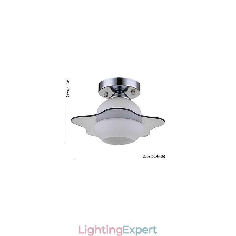Modern Ceiling Light Flush Mount 1 Light Contemporary Metal