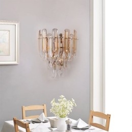 European Wall Sconces Crystal Wall Lights Bathroom