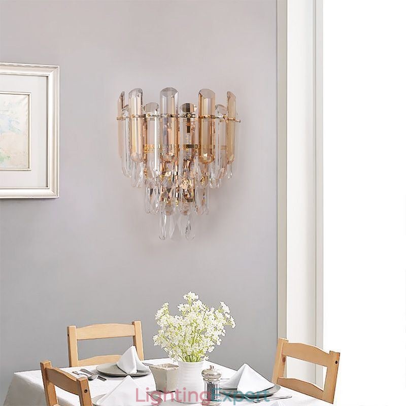 European Wall Sconces Crystal Wall Lights Bathroom