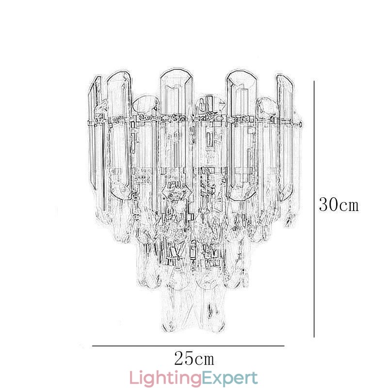 European Wall Sconces Crystal Wall Lights Bathroom