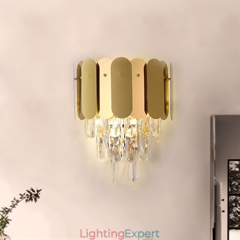 Modern Crystal Wall Sconce Wall Lamp Fixtures Bedside