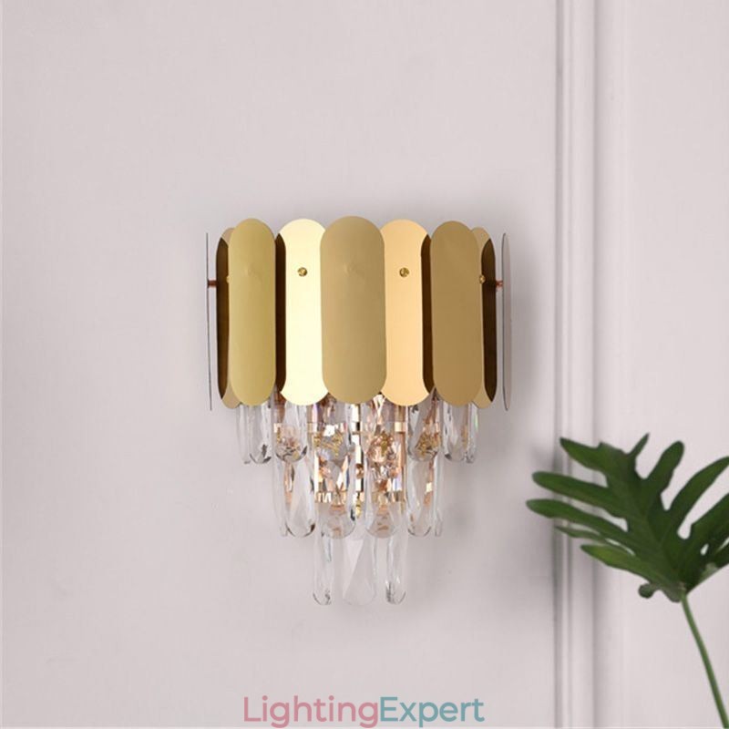 Modern Crystal Wall Sconce Wall Lamp Fixtures Bedside