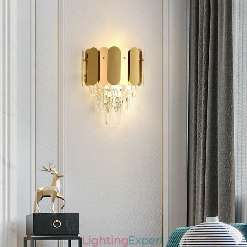 Modern Crystal Wall Sconce Wall Lamp Fixtures Bedside