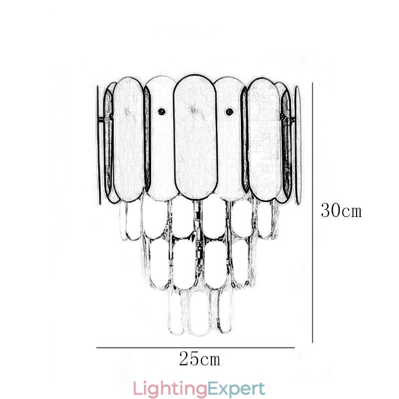 Modern Crystal Wall Sconce Wall Lamp Fixtures Bedside