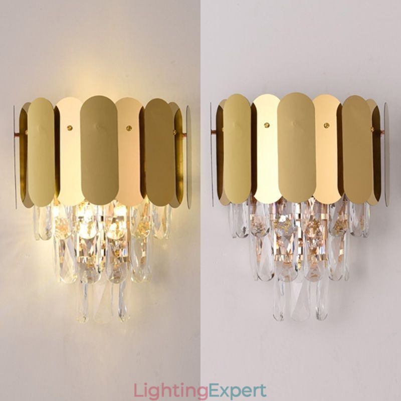 Modern Crystal Wall Sconce Wall Lamp Fixtures Bedside