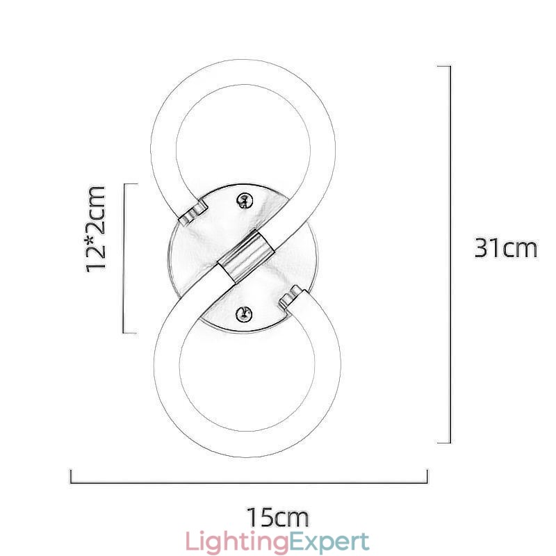 Number Light Arabic Numeral 8 Lamps
