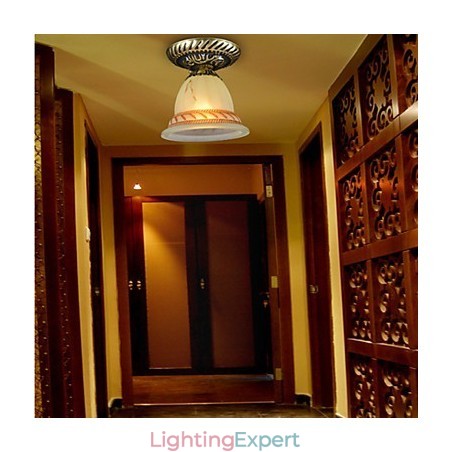 Flush Mount Light Bronze European Retro Classic