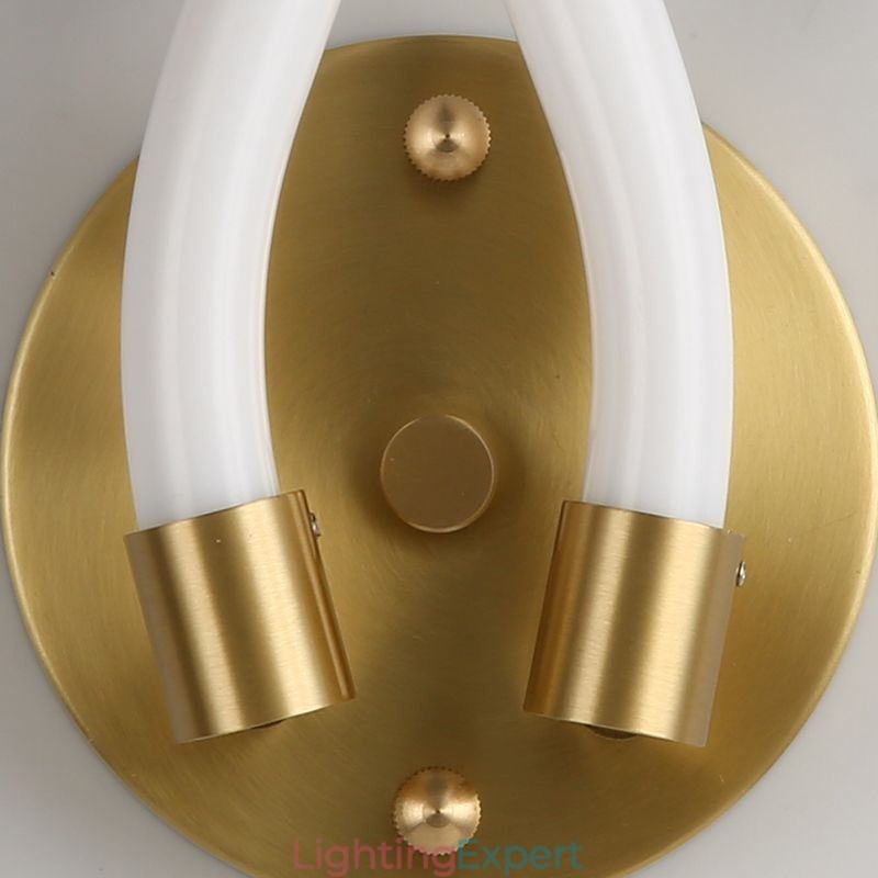Modern Wall Light Creativity Sconce Wall Lamp Copper Sheep Horn 2 Lights