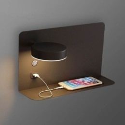 Wall Lamp Rotatable Sconce Light with USB Charging Port