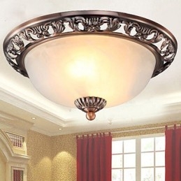 Europe Type Resin Glass Dome Light Sweet To Absorb Dome Light Lamp