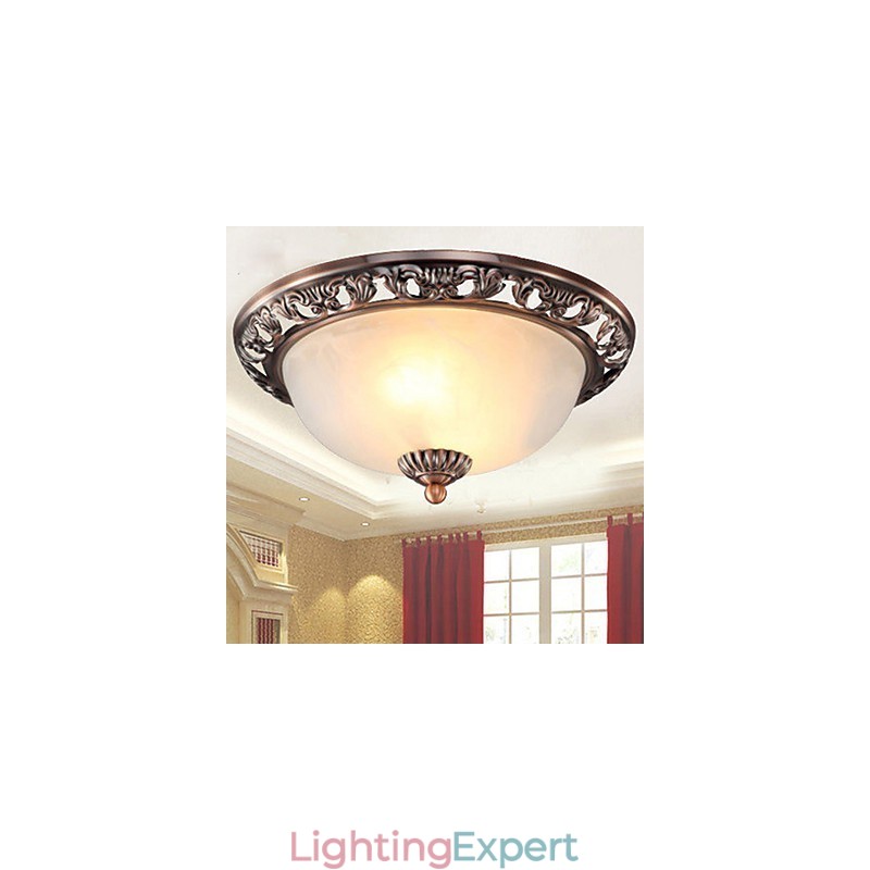 Europe Type Resin Glass Dome Light Sweet To Absorb Dome Light Lamp