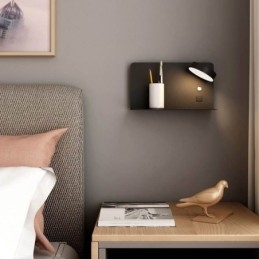 Wall Lamp Rotatable Sconce Light with USB Charging Port