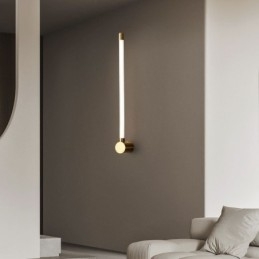 Brass Sconce Modern Acrylic Strip Wall Light