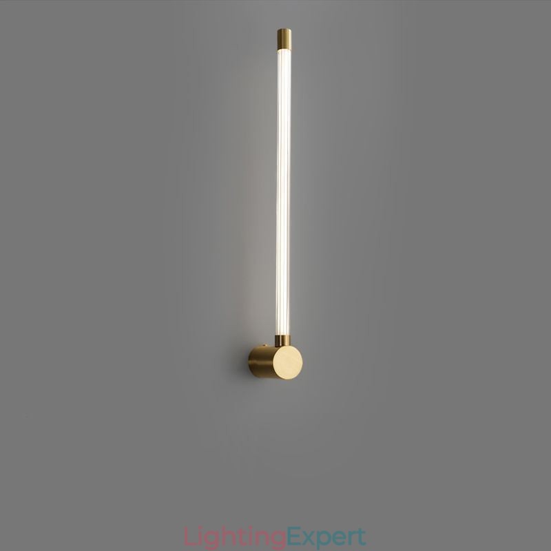 Brass Sconce Modern Acrylic Strip Wall Light
