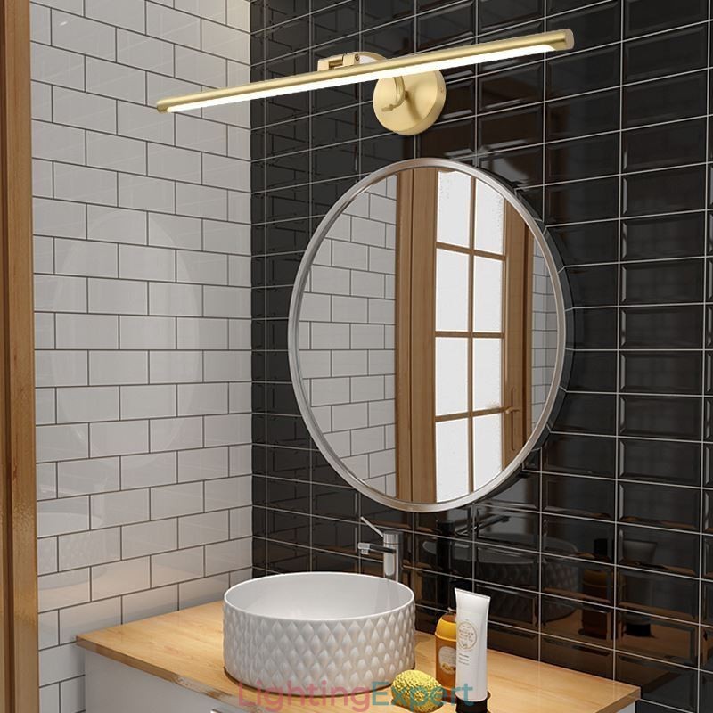 Nordic Mirror Front Light Brass Acrylic Wall Lamp