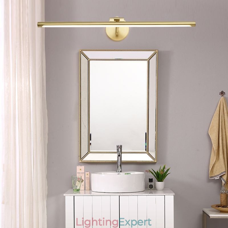 Nordic Mirror Front Light Brass Acrylic Wall Lamp
