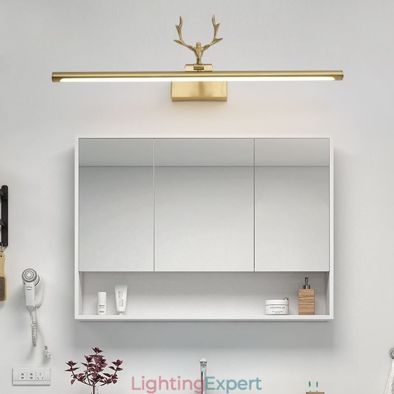 Nordic Brass Wall Lamp Mirror Front Light