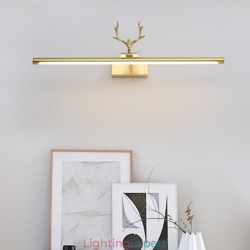 Nordic Brass Wall Lamp Mirror Front Light