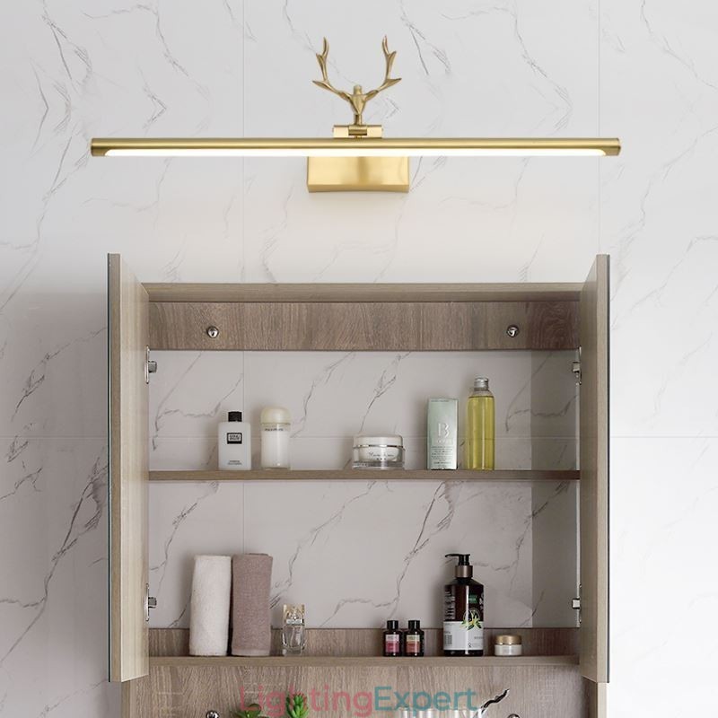 Nordic Brass Wall Lamp Mirror Front Light