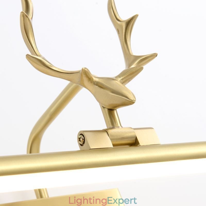 Nordic Brass Wall Lamp Mirror Front Light