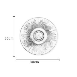 Nordic Brass Wall Lamp Hollow out Round Shape Sconce Light