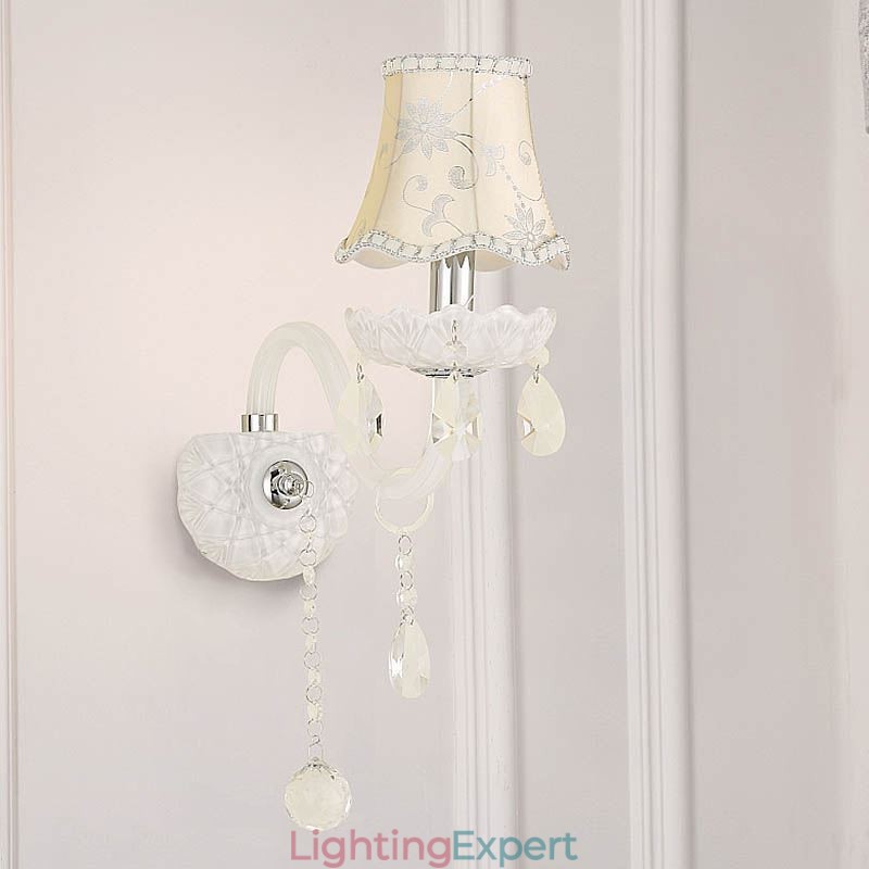 Classic European Style Crystal Sconce Elegant Wall Light