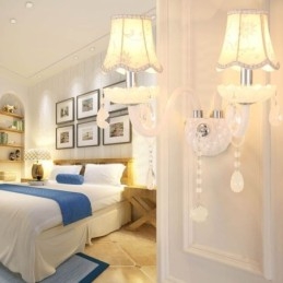 Classic European Style Crystal Sconce Elegant Wall Light