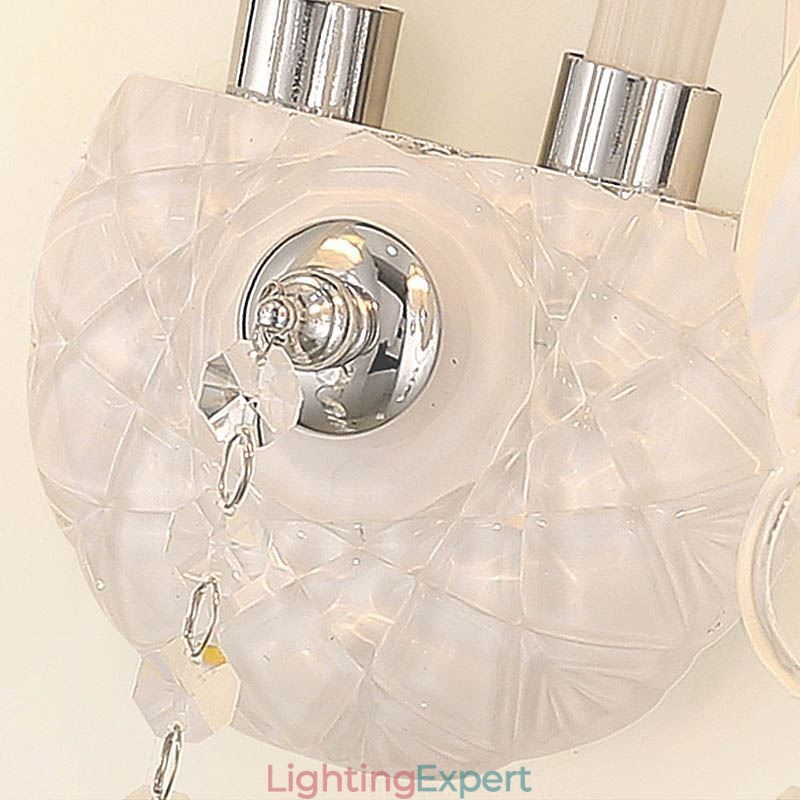 Classic European Style Crystal Sconce Elegant Wall Light
