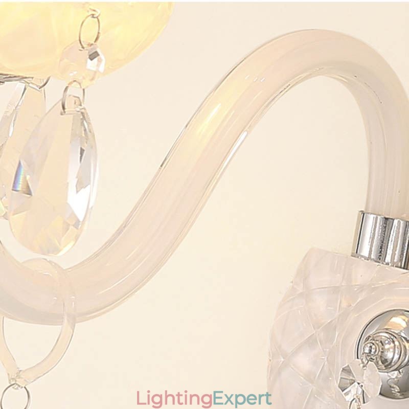 Classic European Style Crystal Sconce Elegant Wall Light