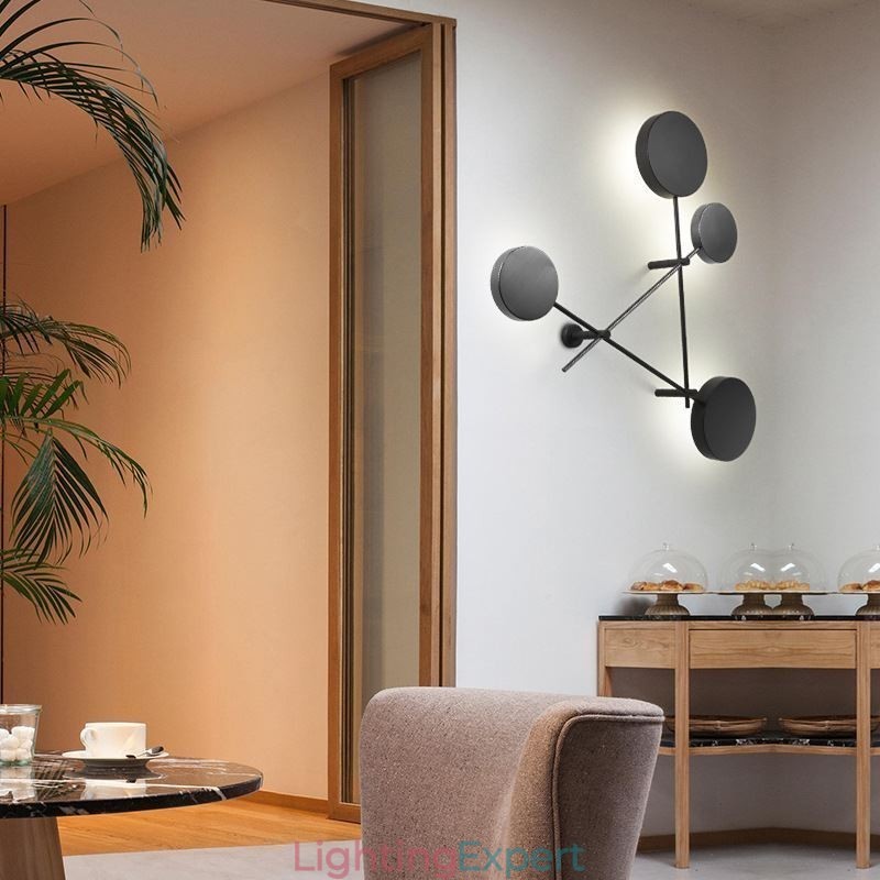 Modern Wall Light Geometric Shape Iron Fixture Sconce